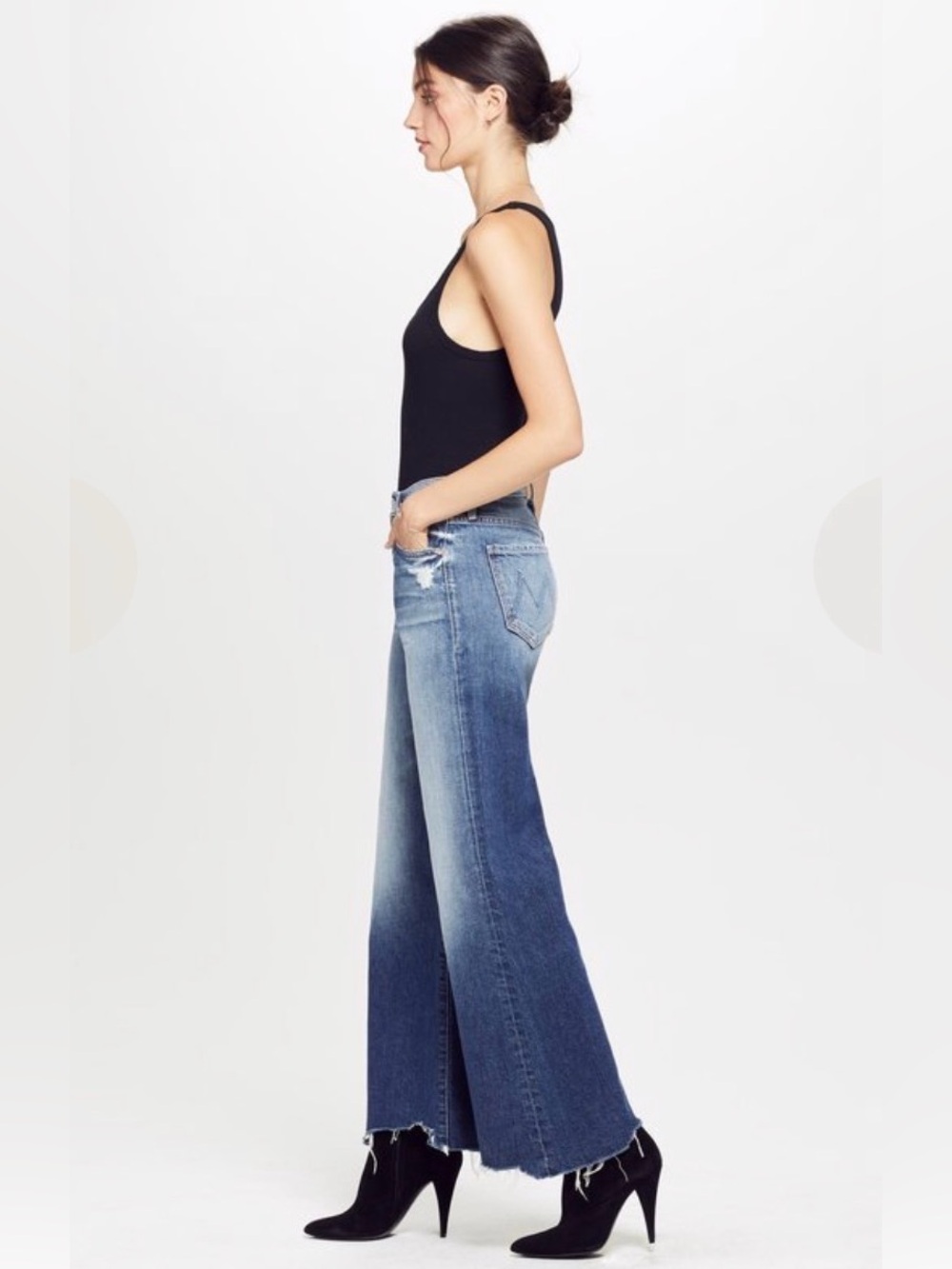 🩷💛MOTHER Denim The Tomcat Roller Chew Jeans in The Sweetest Treat fits like 28💛🩷 - Picture 3 of 10